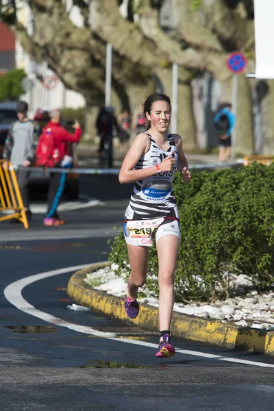 Pontevedra Spanya Mayıs 2016 Şampiyonası Spanya Triatlon Röle Katılımcıların Detay — Stok fotoğraf