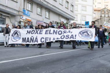 PONTEVEDRA, İspanya - 3 Haziran 2017: Ria de Pontevedra (Rias Baixas).