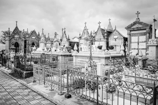 Caminha Portugal Mayo 2018 Cementerio Municipal Del Pueblo Católico Con —  Fotos de Stock