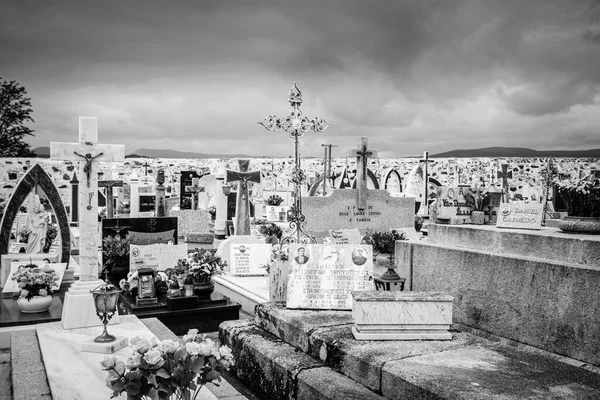 Caminha Portugal Mei 2018 Gemeentelijke Katholieke Dorpsbegraafplaats Met Tal Van — Stockfoto
