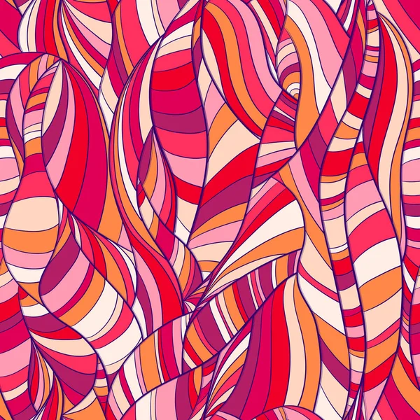 Patrón de fondo multicolor sin costuras líneas abstractas y ondas — Vector de stock