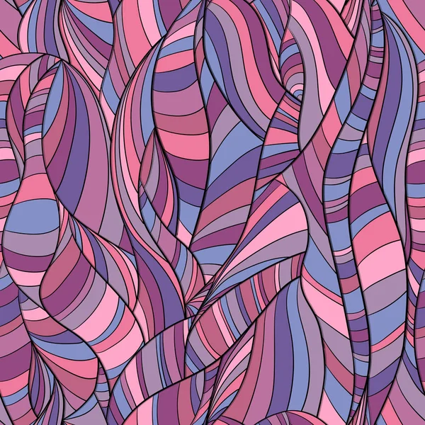 Разноцветный бесшовный фон абстрактные линии и волны — стоковый вектор