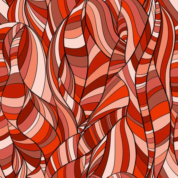 Πολύχρωμα απρόσκοπτη υπόβαθρο μοτίβο αφηρημένες και ονειρικές γραμμές και τα κύματα — Διανυσματικό Αρχείο
