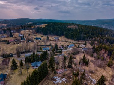 Çek Cumhuriyeti 'nde Horni Maxov' un yukarıdan görüntüsü