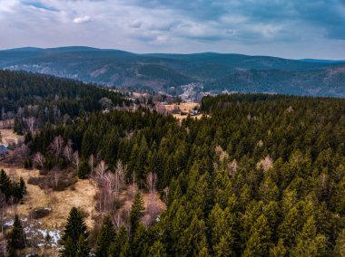 Çek Cumhuriyeti 'nde Horni Maxov' un yukarıdan görüntüsü