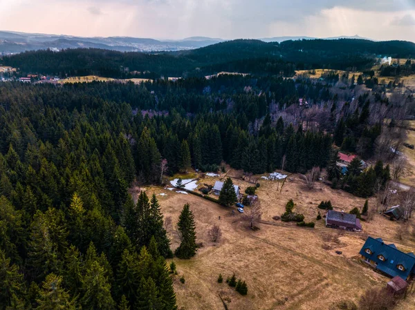 Widok Góry Horni Maxov Czechach — Zdjęcie stockowe