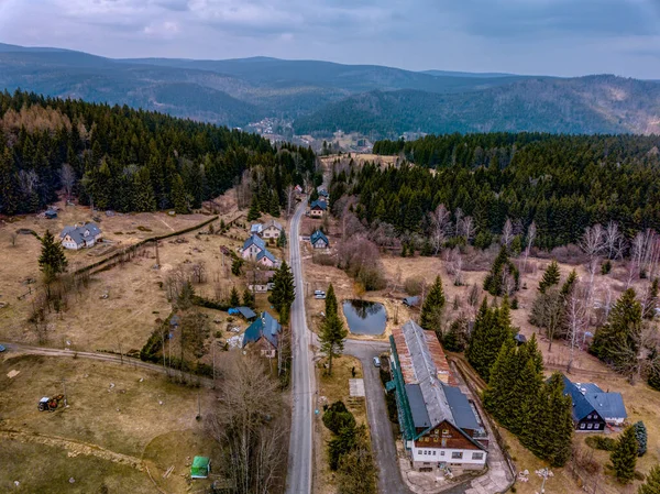 Widok Góry Horni Maxov Czechach — Zdjęcie stockowe