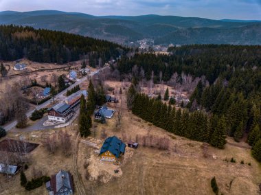 Çek Cumhuriyeti 'nde Horni Maxov' un yukarıdan görüntüsü