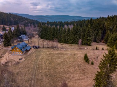 Çek Cumhuriyeti 'nde Horni Maxov' un yukarıdan görüntüsü