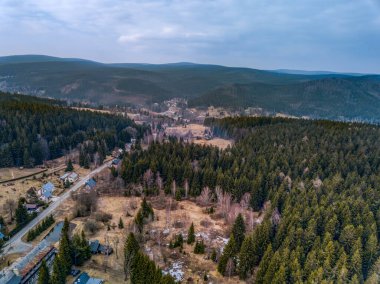 Çek Cumhuriyeti 'nde Horni Maxov' un yukarıdan görüntüsü