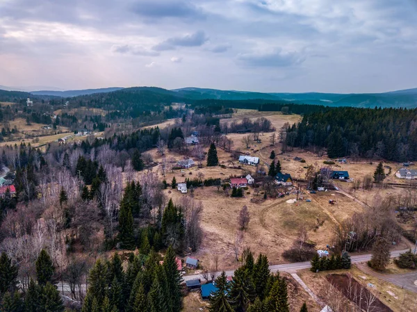 Widok Góry Horni Maxov Czechach — Zdjęcie stockowe