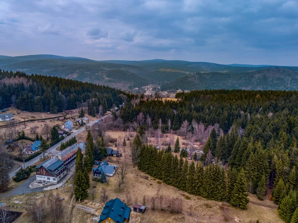 Çek Cumhuriyeti 'nde Horni Maxov' un yukarıdan görüntüsü