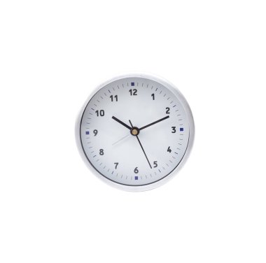 Beyaz arka plan üzerinde izole circle saat
