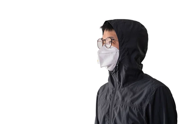 Ασιάτης Άνδρας Που Φοράει Χειρουργική Μάσκα Για Την Πρόληψη Της — Φωτογραφία Αρχείου