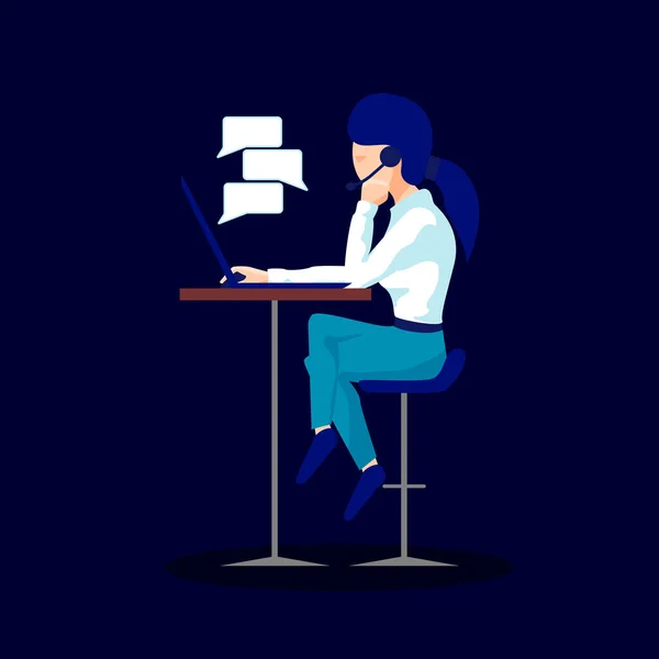 Resepsiyon, sandalye, defter iş proje veya başlangıç kavramı ile çalışma alanı profesyonel çalışan geliştirici, programcı, sistem yöneticisi ya da Tasarımcısı. Çalışanın ofis işyeri. Vektör