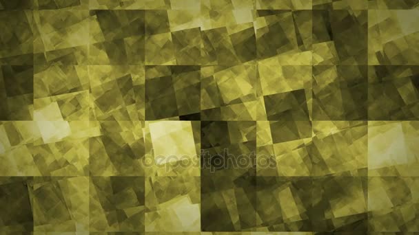 Blokken optische illusie - geel — Stockvideo