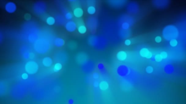 Світлий фон частинок - синій — стокове відео