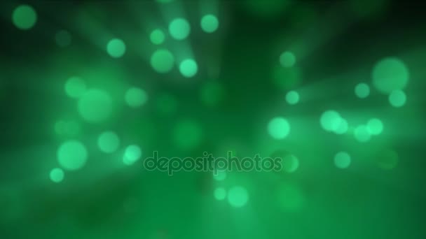 光粒子背景-绿色 — 图库视频影像