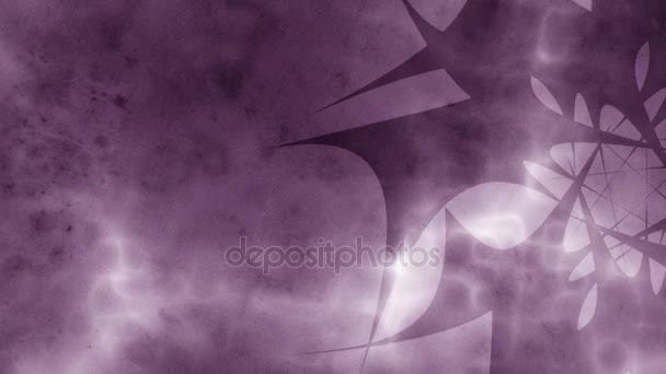 Fondo abstracto de la estrella ninja - púrpura — Vídeo de stock