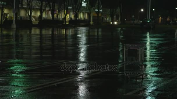 Lluvia nocturna B Roll 9 — Vídeo de stock