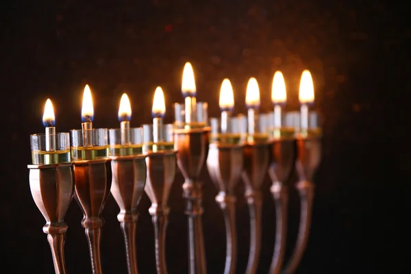 Festa ebraica Hanukkah menorah — Foto Stock