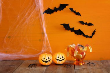 Cadılar Bayramı tatil kavramı.