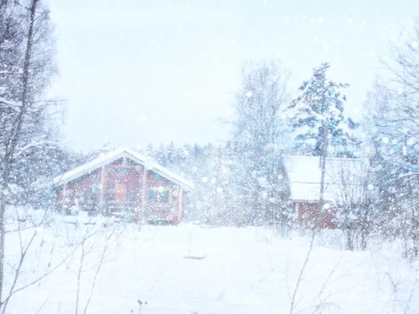 Kouzelný zimní krajiny fotografie — Stock fotografie