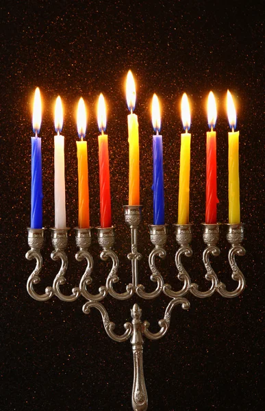 Immagine della vacanza ebraica Hanukkah sfondo — Foto Stock