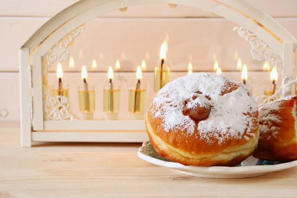 Imagen de enfoque selectivo de vacaciones judías Hanukkah —  Fotos de Stock