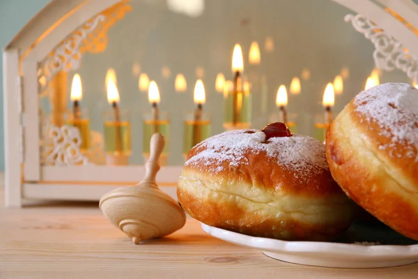 Imagen de enfoque selectivo de vacaciones judías Hanukkah —  Fotos de Stock