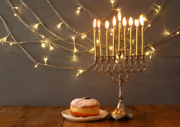 Unauffälliges Bild vom jüdischen Feiertag Chanukka — Stockfoto