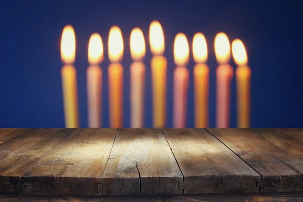 Chave baixa Imagem de feriado judaico Hanukkah — Fotografia de Stock