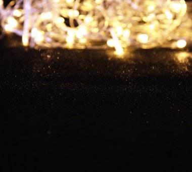 Noel çelenk ışıkların soyut resim