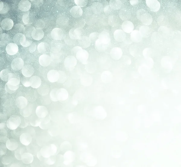 Glitter φώτα εκλεκτής ποιότητας φόντο. ασήμι και λευκό — Φωτογραφία Αρχείου
