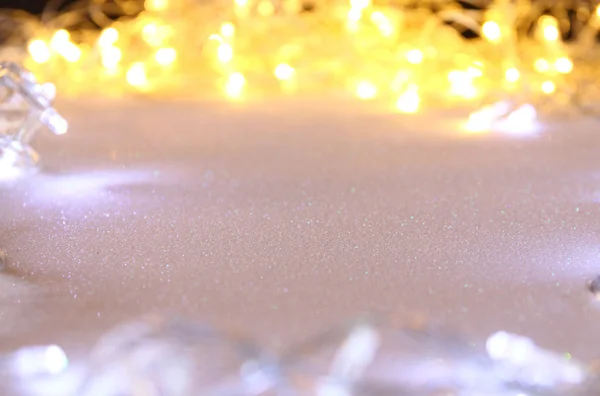 Abstrakcyjny obraz świateł girlanda Boże Narodzenie — Zdjęcie stockowe