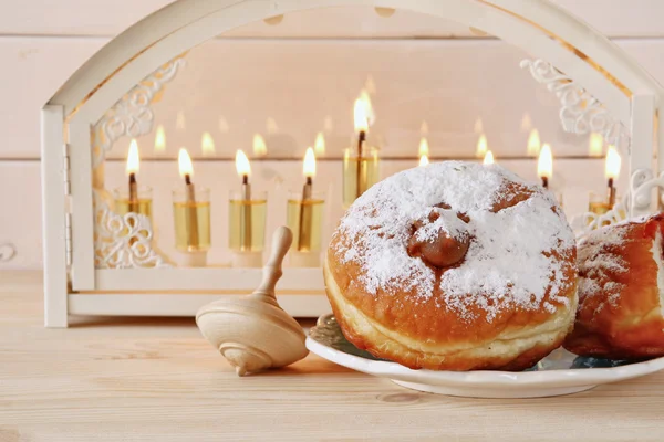 Imagen de enfoque selectivo de vacaciones judías Hanukkah —  Fotos de Stock