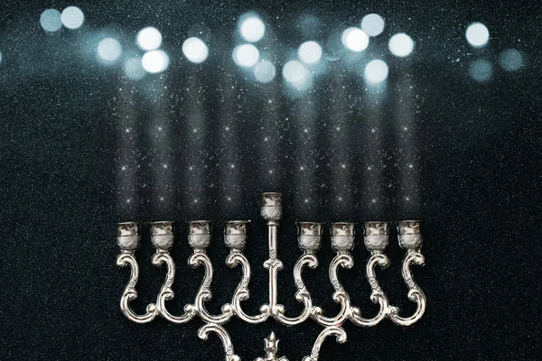 Abstrakt bild av judiska högtiden Hanukkah bakgrund — Stockfoto