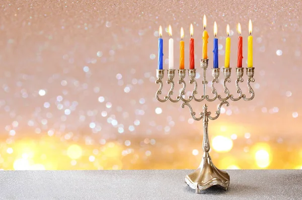 Imagem de férias judaicas Hanukkah fundo — Fotografia de Stock