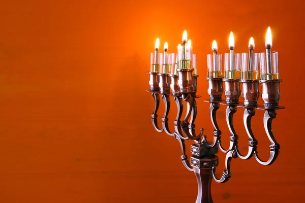 Imagen de enfoque selectivo de vacaciones judías Hanukkah — Foto de Stock