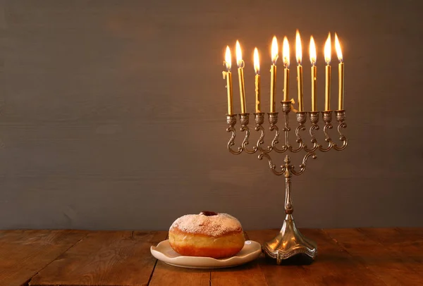 形象的犹太节日光明节背景 — 图库照片