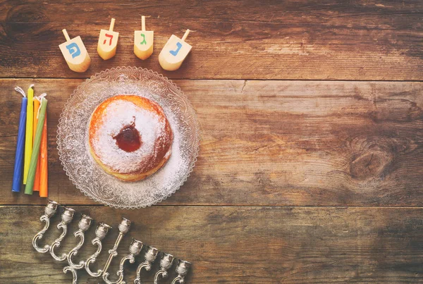 Image of jewish holiday Hanukkah with menorah