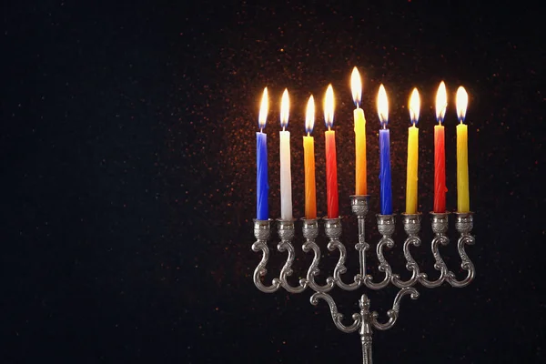 Afbeelding van Joodse vakantie Hanukkah achtergrond — Stockfoto