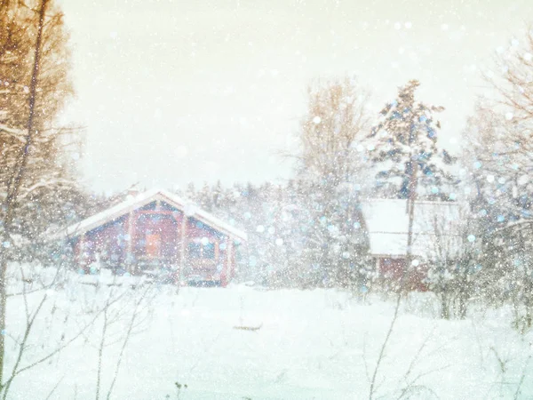 Kouzelný zimní krajiny fotografie. — Stock fotografie