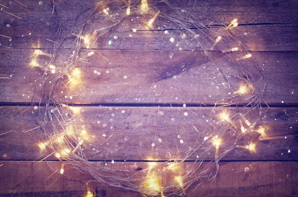 クリスマス ツリーのガーランド ライト — ストック写真