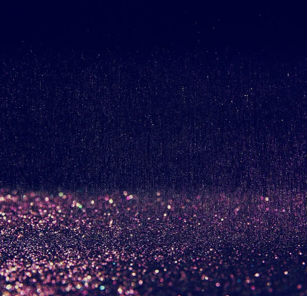 キラキラ紫と銀のライトの背景 — ストック写真