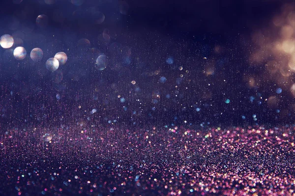 Glitter purple and silver lights background — Stock Photo, Image