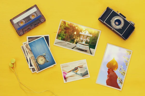 Top view of photographs — Stock Photo, Image