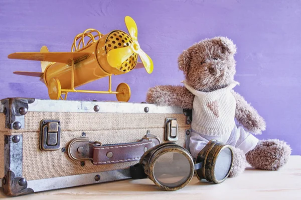 Avion jouet vintage — Photo