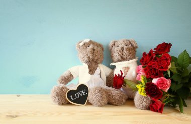 Birkaç şirin oyuncak ayılar 