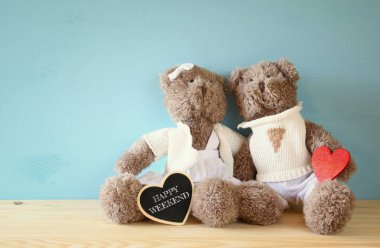 Birkaç şirin oyuncak ayılar 